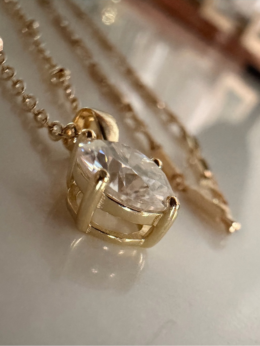 ✨1 Carat Moissanite Pendant Necklace